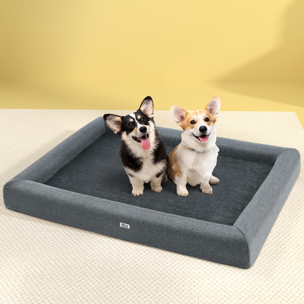 i.Pet - Calming Sofa Pet Bed – Grey (Extra Large)