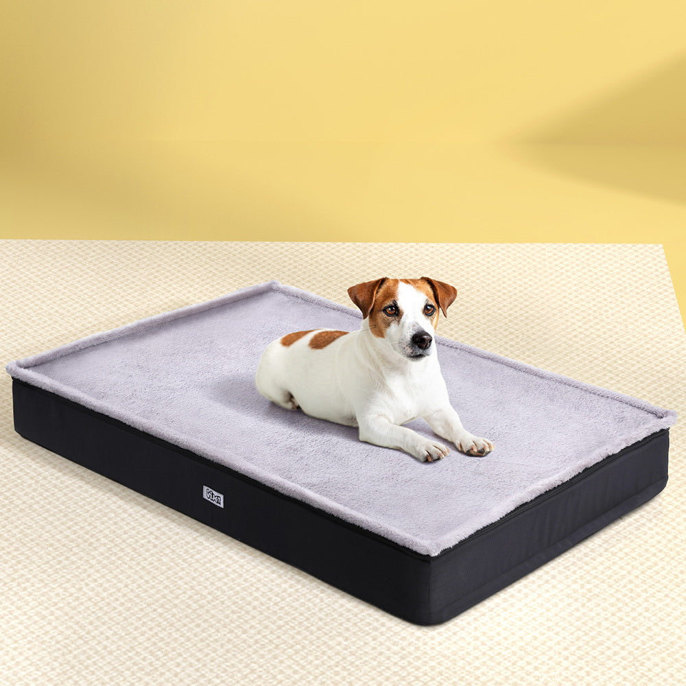 i.Pet - Calming Plush Pet Bed – (105 x 70 x 10cm)