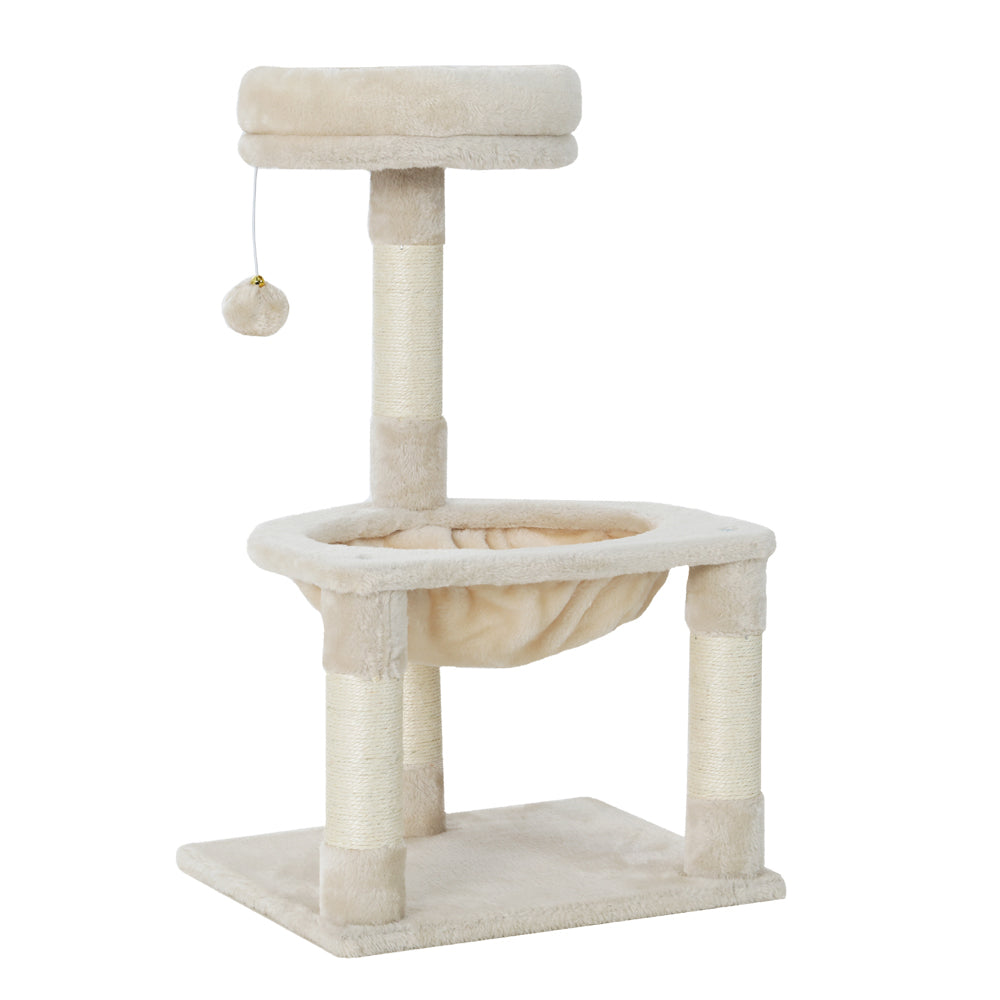i.Pet Cat Tree Tower 69cm – Scratching Post Condo with Hammock & Bed