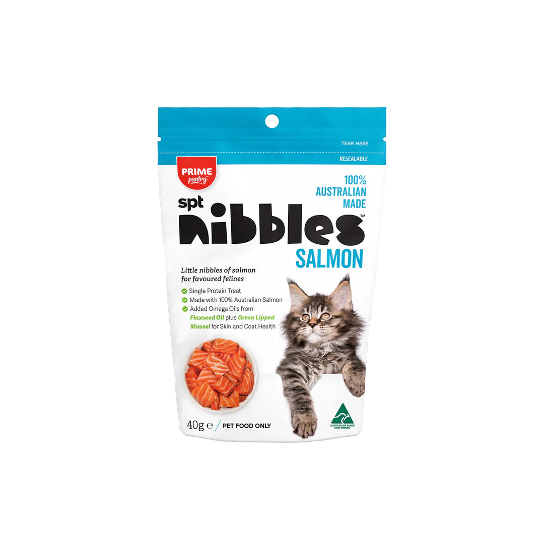 Prime100 - Prime Pantry - SPT Nibbles Cat Treats - Salmon - 8x40g