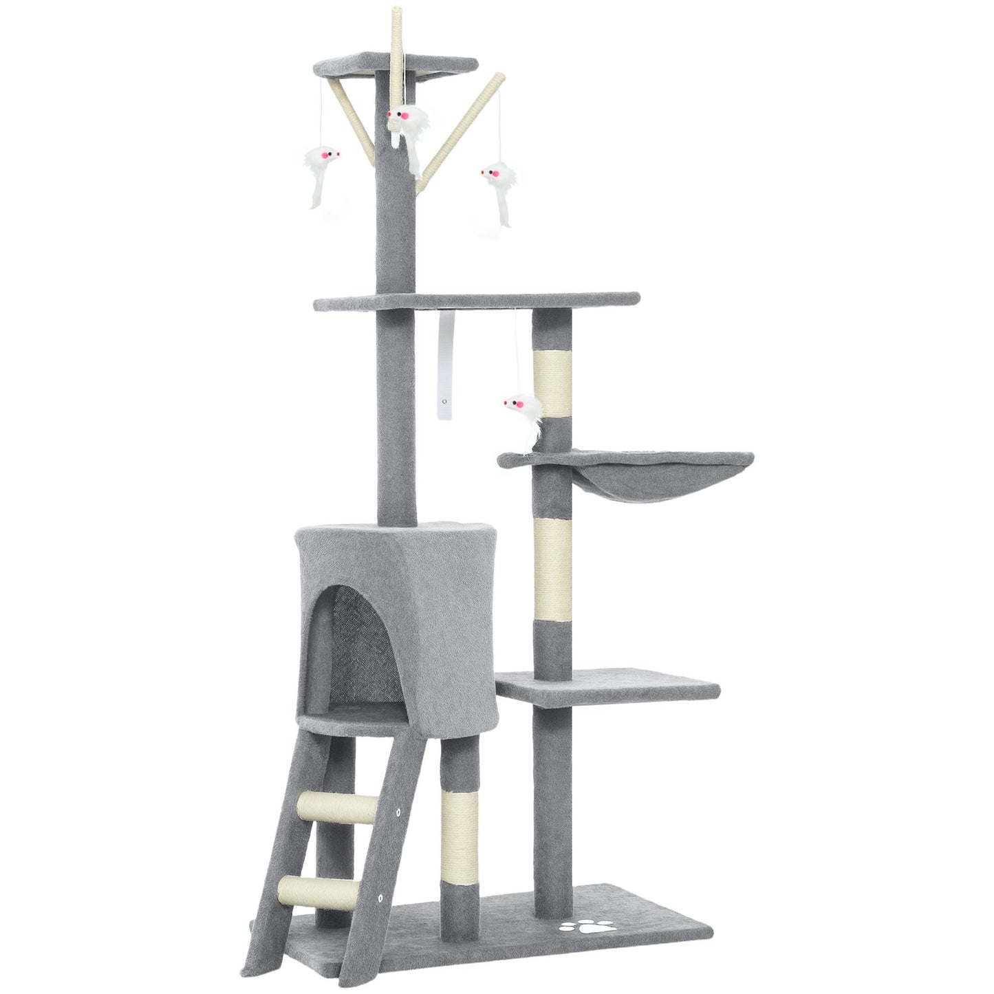 CARLA HOME Multi-Level Cat Tree with Hammock & Perch