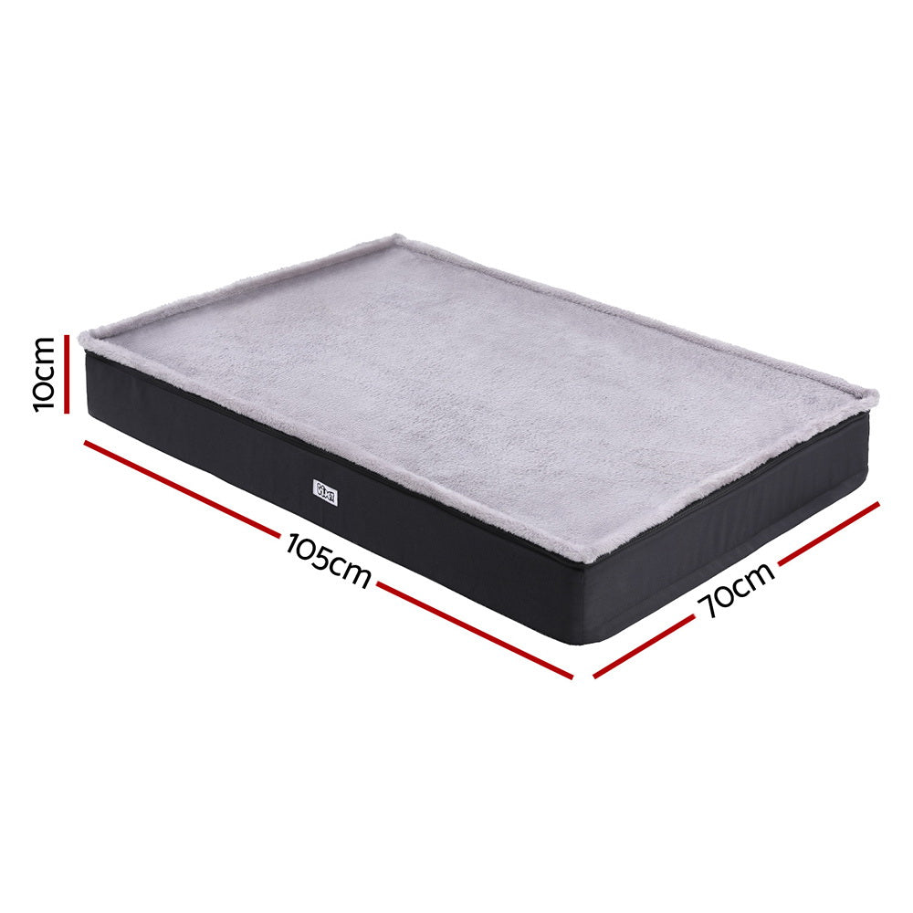 i.Pet - Calming Plush Pet Bed – (105 x 70 x 10cm)