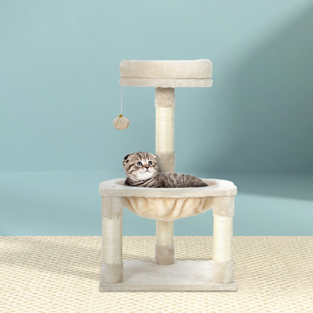 i.Pet Cat Tree Tower 69cm – Scratching Post Condo with Hammock & Bed