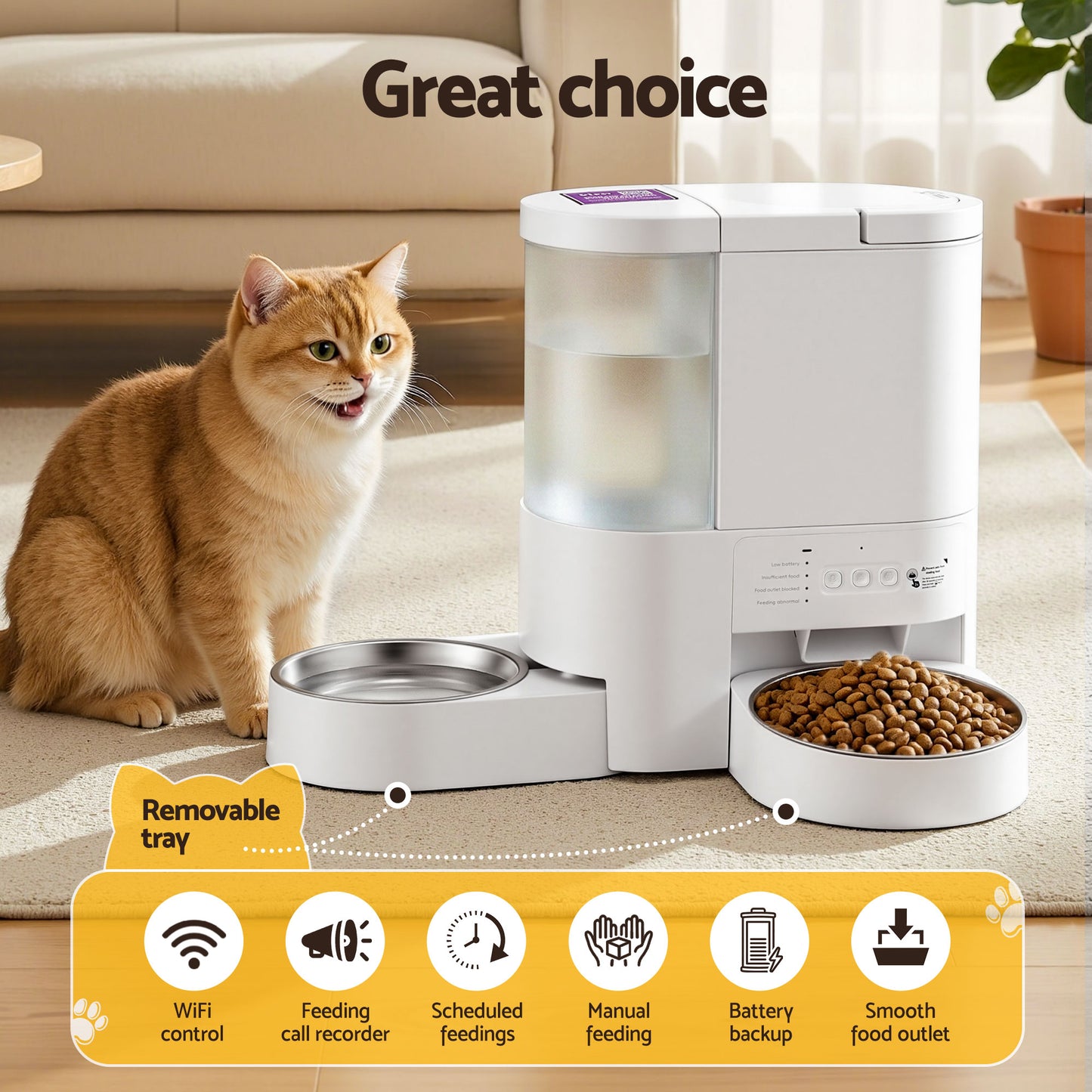 i.Pet - Smart Pet Feeder & Water Dispenser – 4L WiFi
