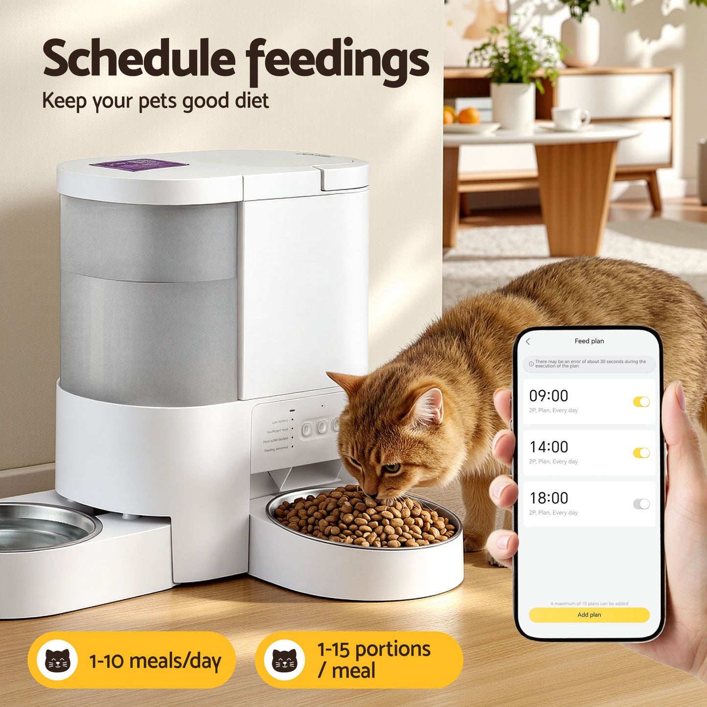 i.Pet - Smart Pet Feeder & Water Dispenser – 4L WiFi