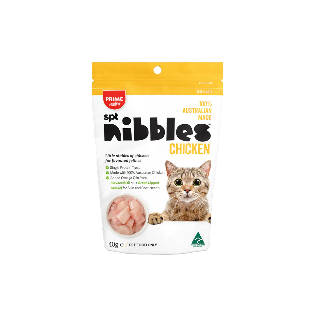Prime100 - Prime Pantry - SPT Nibbles Cat Treats - Chicken - 8x40g
