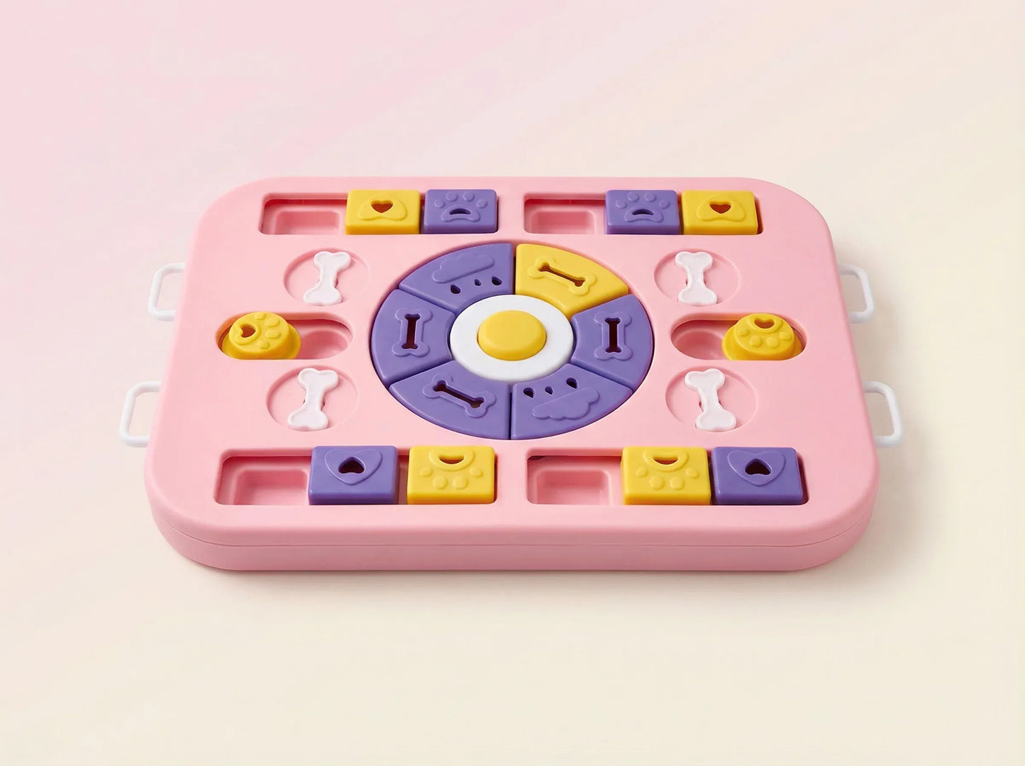 Advanced Interactive Puzzle Feeder – Slow Feeding Treat Toy (Pink)