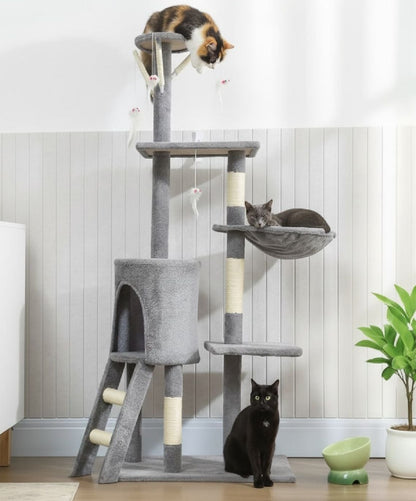 CARLA HOME Multi-Level Cat Tree with Hammock & Perch