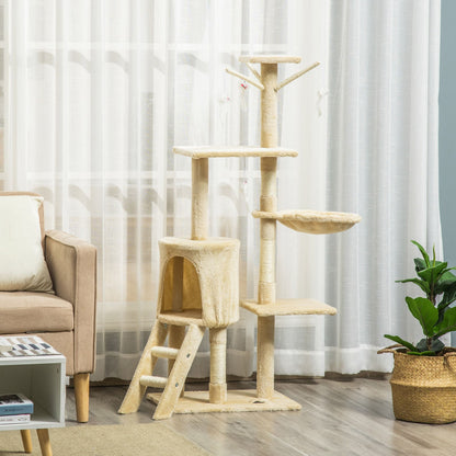 CARLA HOME Indoor Cat Tree with Hammock & Scratching Posts