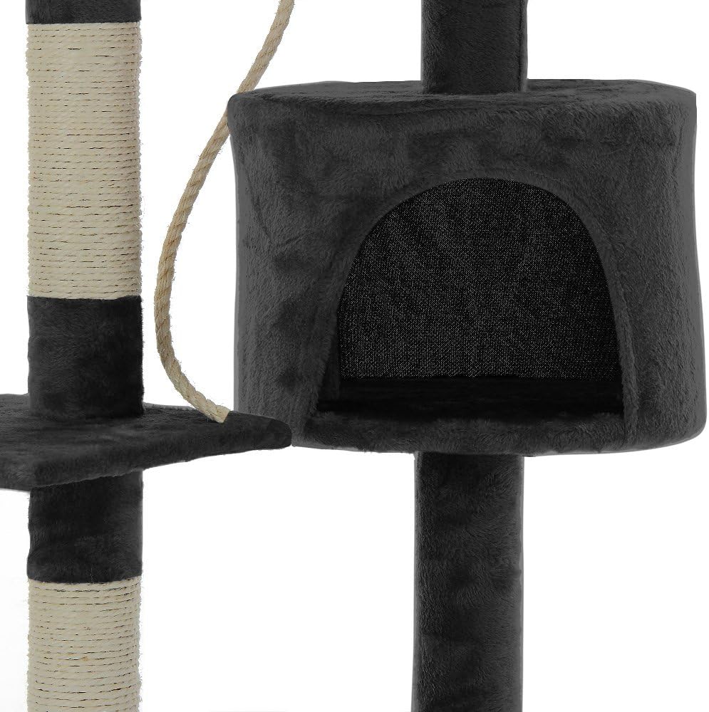 CARLA HOME Indoor Cat Tree with Scratching Posts & Condo