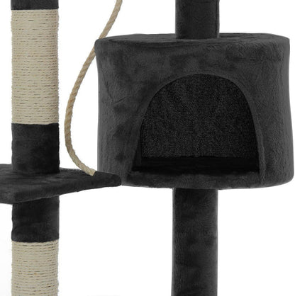 CARLA HOME Indoor Cat Tree with Scratching Posts & Condo
