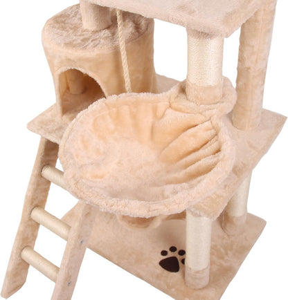 CARLA HOME Comfort Cat Tree with Perch & Hammock