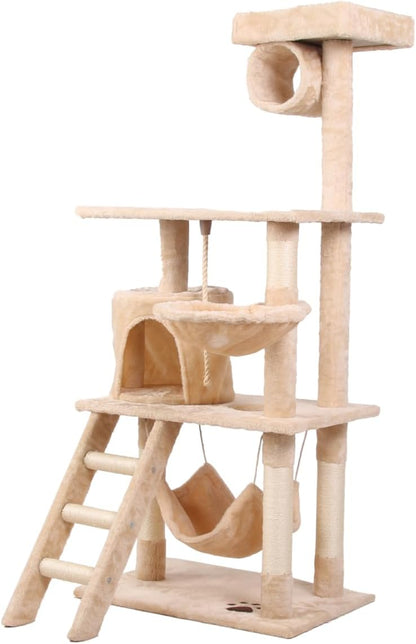 CARLA HOME Comfort Cat Tree with Perch & Hammock