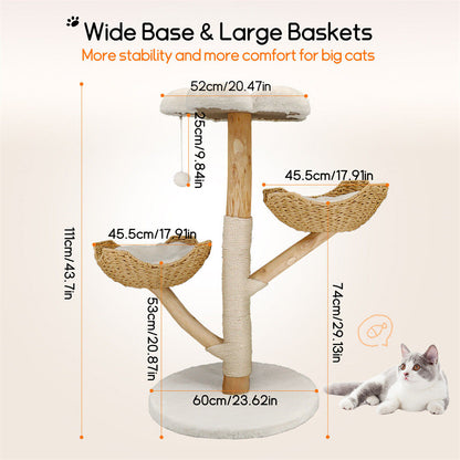 Multi-Level Cat Tree Tower (20x15x25cm)