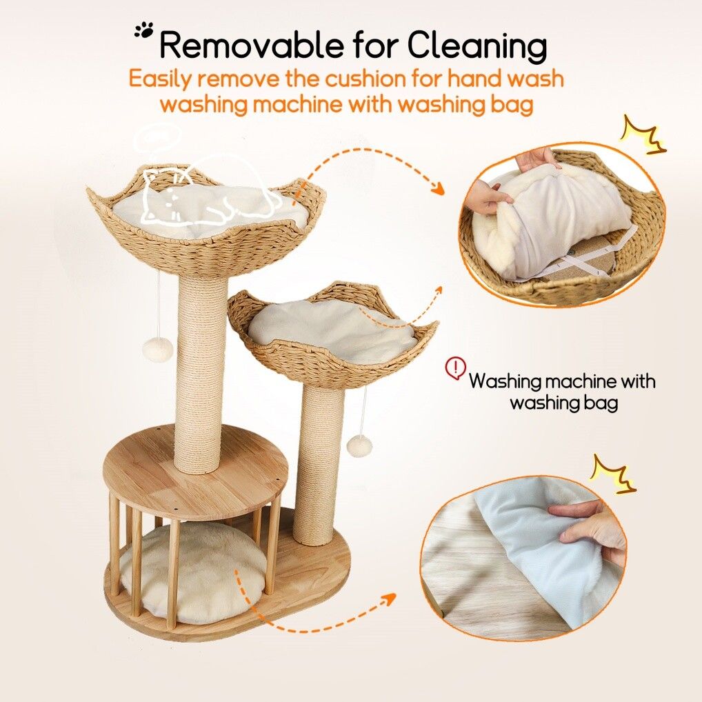 Multi-Level Cat Tree Tower with condo (22x17x27cm)