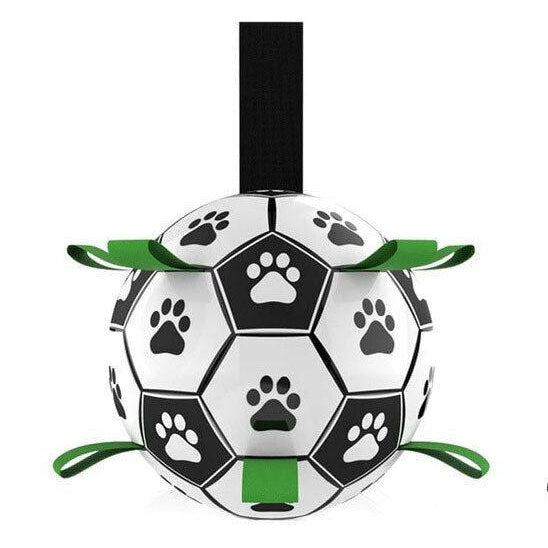 Interactive Dog Soccer Ball – Outdoor Tug & Training Ball