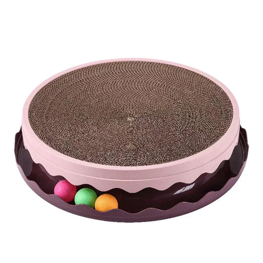 Cat Scratcher – Interactive Ball Track Toy - Pink
