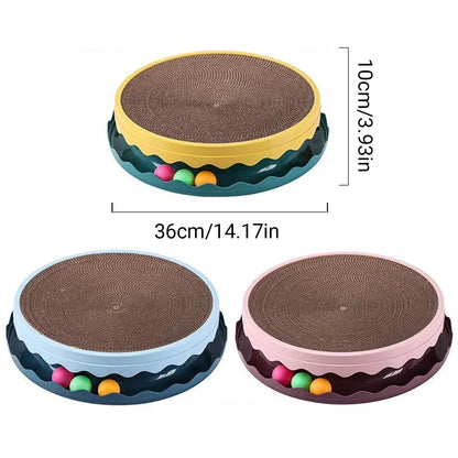 Cat Scratcher – Interactive Ball Track Toy - Pink