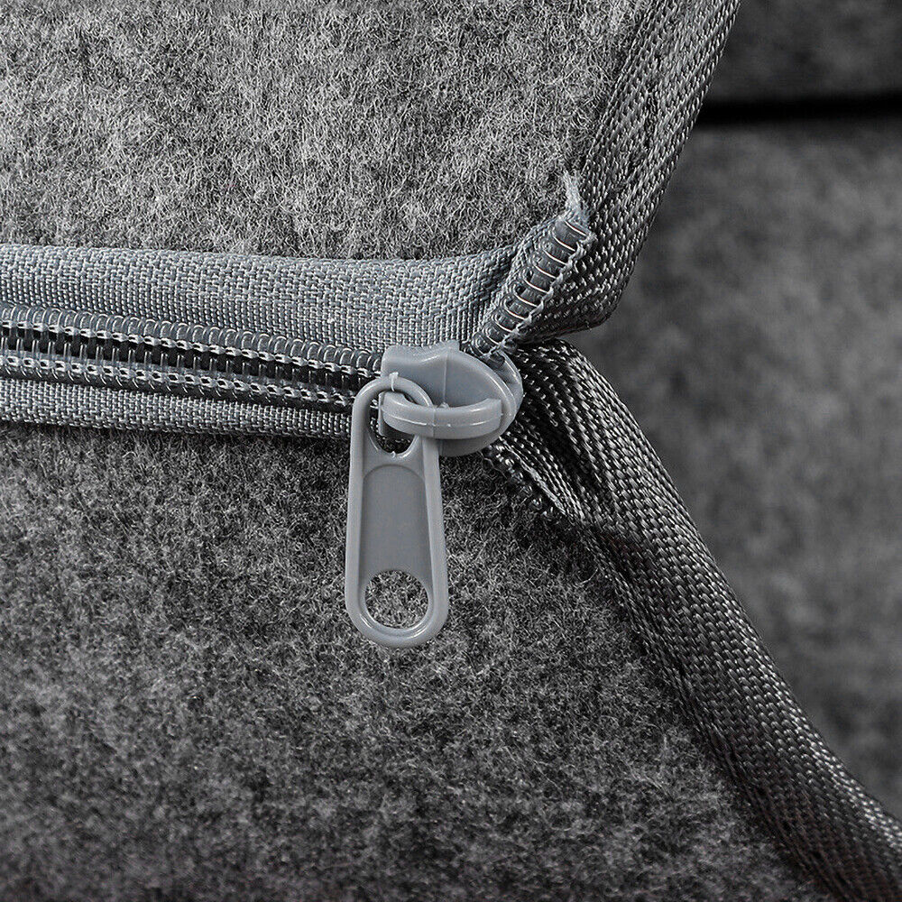 Felt Cat Bed with Tunnel – Dark Grey