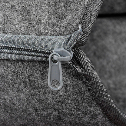 Felt Cat Bed with Tunnel – Light Grey