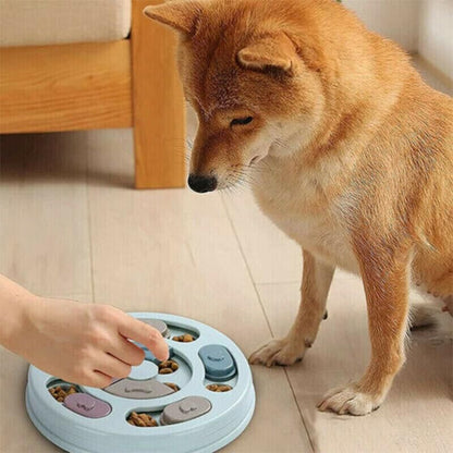 Interactive Dog Puzzle Feeder – Slow Feeding Treat Dispenser (Pink)