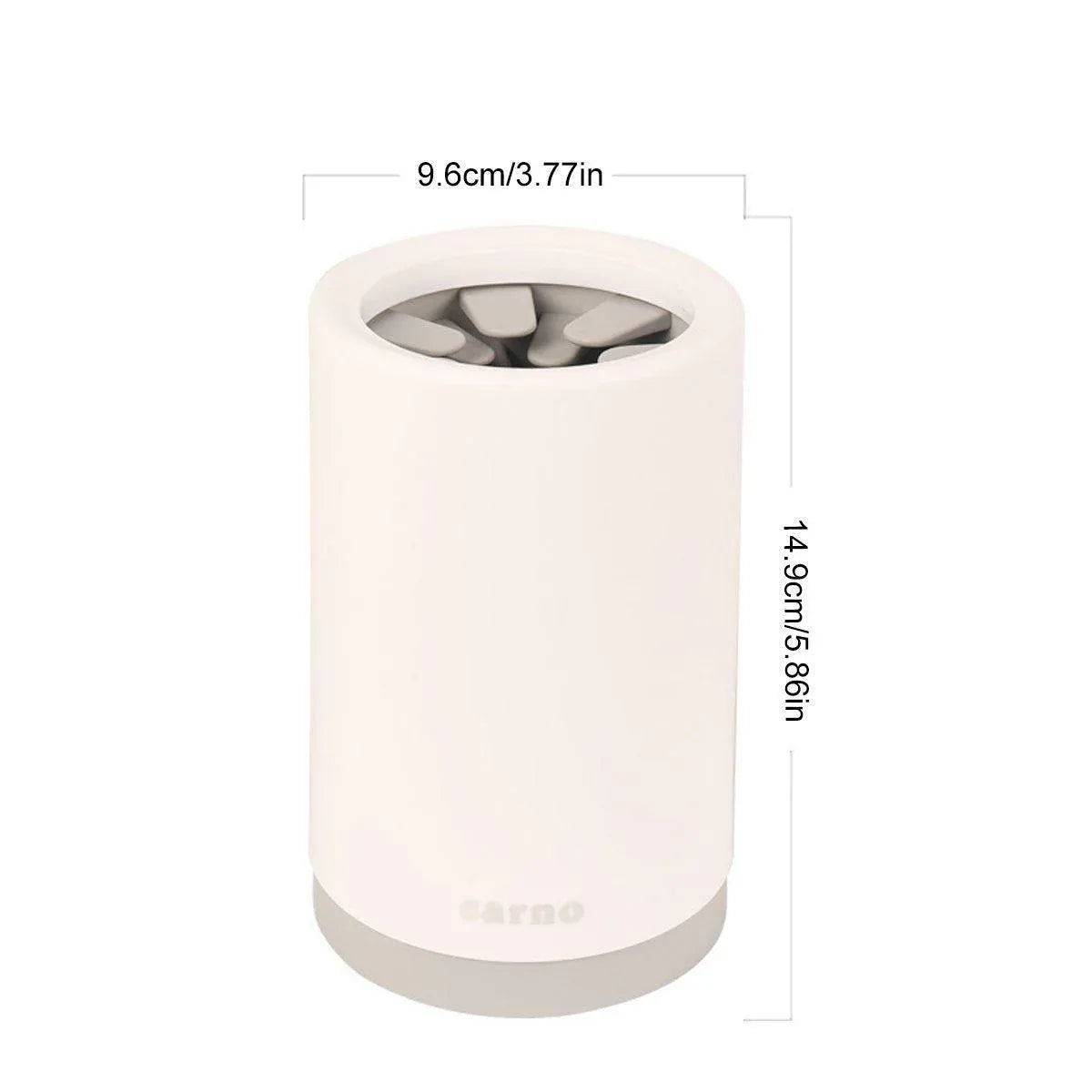 Portable Pet Paw Cleaner Cup – Gentle No-Rub Foot Washer (Grey)