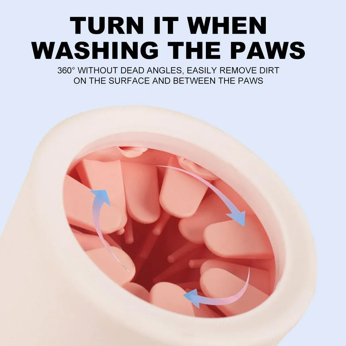 Portable Pet Paw Cleaner Cup – Gentle No-Rub Foot Washer (Grey)