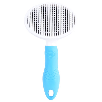 Self-Cleaning Pet Grooming Brush – Gentle Deshedding Brush