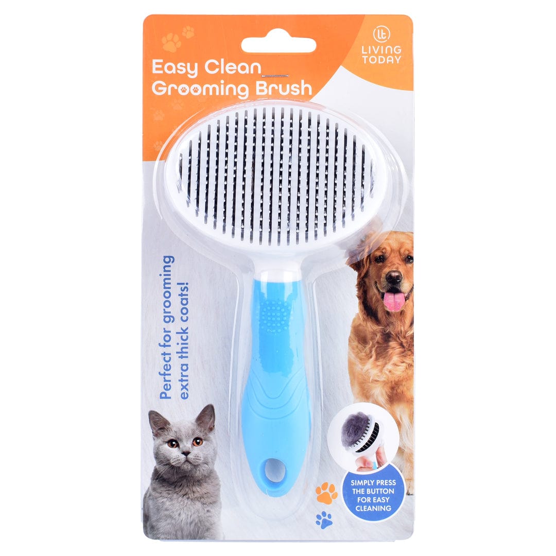 Self-Cleaning Pet Grooming Brush – Gentle Deshedding Brush